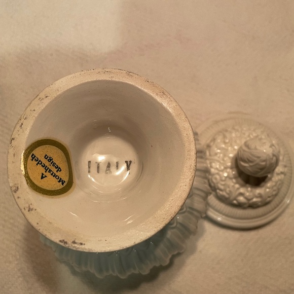 Vintage Mottahedeh Italian Covered Jar Creamware - Picture 7 of 10